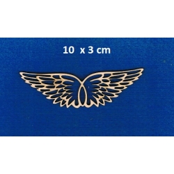 SKLEJKA #3mm Skrzydła do aniołków 10x3cm , skrzydła aniołka , anioła , ażurowe  ( nr 4/3 )
